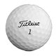 aerial view a white titleist tour soft golf ball, image 1 of 2