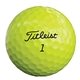 aerial view a yellow titleist tour soft golf ball, image 1 of 2