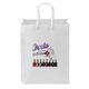 aerial view a white berlin dynamic custom gift bag, image 1 of 3