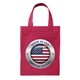 aerial view a red glory(tm) tote bag - 4- color heat transfer, image 1 of 6