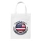 aerial view a white glory(tm) tote bag - 4- color heat transfer, image 1 of 6