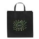 aerial view a black ocean(tm) tote bag w / reflective glossy sparkle, image 1 of 4