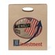aerial view a brown karen paper bag w / digital print imprint, image 1 of 4