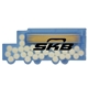 a translucent blue semi truck shaped pick n mints