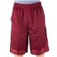 aerial view a burgundy shaka wear adult mesh short, image 1 of 3