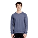 aerial view a heather denim lane seven unisex french terry crewneck sweatshirt, image 1 of 5