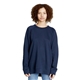 aerial view a navy lane seven unisex french terry crewneck sweatshirt, image 1 of 5