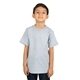 aerial view a heather grey shaka wear youth active short - sleeve t - shirt, image 1 of 3