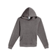 aerial view a charcoal heather lane seven youth premium pullover hooded sweatshirt, image 1 of 5