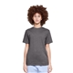 aerial view a charcoal heather lane seven unisex heavyweight t - shirt, image 1 of 5