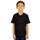 aerial view a black shaka wear youth v - neck t - shirt, image 1 of 3