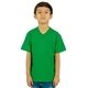 aerial view a kelly green shaka wear youth v - neck t - shirt, image 1 of 3