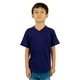 aerial view a navy shaka wear youth v - neck t - shirt, image 1 of 3