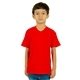 aerial view a red shaka wear youth v - neck t - shirt, image 1 of 3