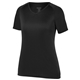 a black augusta sportswear girls true hue technology(tm) attain wicking training t - shirt