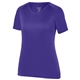 a purple augusta sportswear girls true hue technology(tm) attain wicking training t - shirt