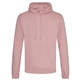 aerial view a dusty pink awdis college hooded sweatshirt, image 1 of 2