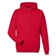 aerial view a fire red awdis college hooded sweatshirt, image 1 of 4