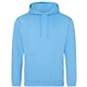 aerial view a hawaiian blue awdis college hooded sweatshirt, image 1 of 2