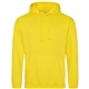 a sun yellow awdis college hooded sweatshirt
