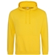 aerial view a gold awdis college hooded sweatshirt, image 1 of 2