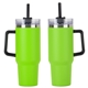 aerial view a lime maxim 40 oz vacuum insulated stainless steel tumbler, image 1 of 3