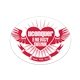a white white vinyl decal custom die cut shape permanent adhesive back