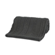 aerial view a slate gray cable sherpa blanket, image 1 of 5
