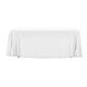 aerial view a white import 8 open - back full color table throw, image 1 of 2
