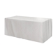 aerial view a white import 8 fitted full - color table throw, image 1 of 2