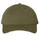 aerial view a olive green dri duck 3230 moorland waxed canvas cap charcoal, image 1 of 3