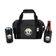 aerial view a black cooler & black icey can cooler & black chilly can cooler basecamp highland peak gift set, image 1 of 3