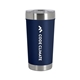 aerial view a navy 20 oz daytona double - wall stainless steel tumbler, image 1 of 4