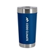 aerial view a blue 20 oz daytona double - wall stainless steel tumbler, image 1 of 5