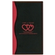 aerial view a red-black soft cover 2 tone vinyl holland series monthly planner / 1 color insert, image 1 of 3