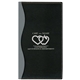 aerial view a silver-black soft cover 2 tone vinyl holland series monthly planner / 1 color insert, image 1 of 3