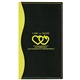 aerial view a yellow-black soft cover 2 tone vinyl holland series monthly planner / 1 color insert, image 1 of 3