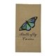 aerial view a brown kraft colored popcorn bag paper bag usa made - 4- color heat transfer, image 1 of 3