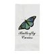 aerial view a white colored popcorn bag paper bag usa made - 4- color heat transfer, image 1 of 3
