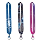 a group of 1 dye - sublimated lanyard with metal crimp metal split - ring