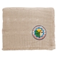 aerial view a cream cable knit sherpa blanket, image 1 of 4