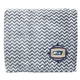 aerial view a gray two - tone wave flannel blanket, image 1 of 5
