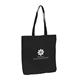 a black orangebag black 100 cotton sheeting large tote bag with gusset and strap handles