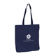 a navy orangebag navy blue 100 cotton sheeting large tote bag with gusset and strap handles