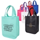 a group of small laminated non - woven tote