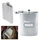 a group of 8 oz stainless steel hip flask