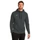 aerial view a team anthracite nike therma - fit pullover fleece hoodie, image 1 of 6