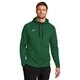 aerial view a team dark green nike therma - fit pullover fleece hoodie, image 1 of 6