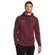aerial view a team dark maroon nike therma - fit pullover fleece hoodie, image 1 of 6