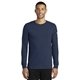aerial view a college navy nike dri - fit cotton / poly long sleeve tee, image 1 of 6